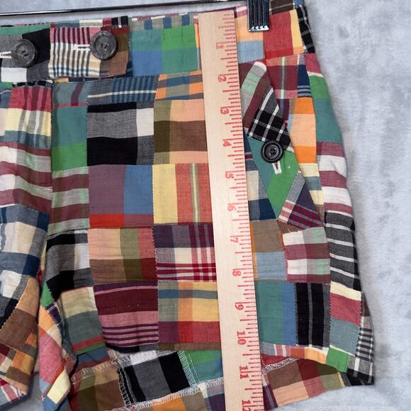 J. Crew Shorts Women's Size 2 Madras Plaid City Fit Shorts Preppy Minimalism - Picture 6 of 9